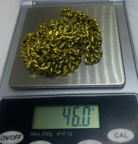 Gold chain 585 solid - , curb