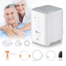 7L/min Oxygen Air Flow 95% Purifier Machine Battery Home Use Varon Remote UK