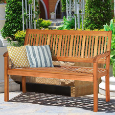 Wood Garden Bench 2 Seater