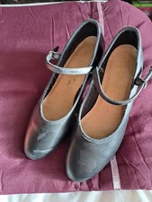 Ladies Black Character Stage Showtime Dance Shoes All Sizes 2.5" Heel By Katz 