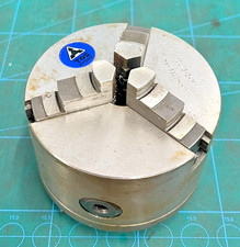USED TOS SVITAVY 3 JAW SELF CENTERING LATHE CHUCK 100MM DIAMETER 100/3-2-M1