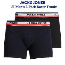 Jack & Jones Men's Multipack of 2 Boxer Shorts Trunks Cotton Stretch Underpants
