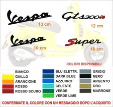 Adesivi Stickers Piaggio Vespa GTS 300 i.e. Super targhetta decals replica sport