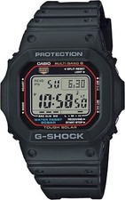 Casio G-Shock Men's Tough Solar Atomic Black Resin Sport 47mm Watch GWM5610-1