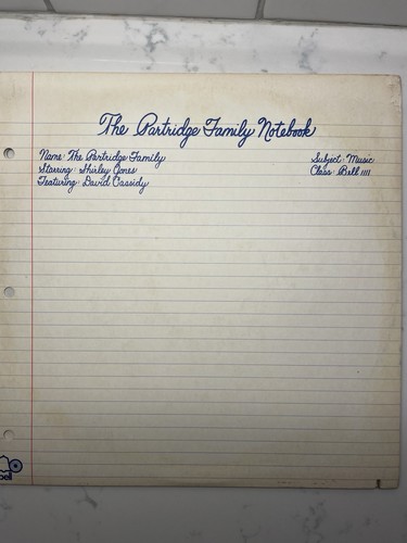 The partridge family - partridge, notebook