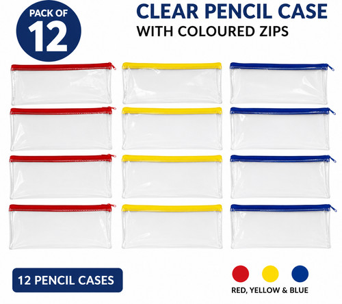 Clear pencil case - x,
