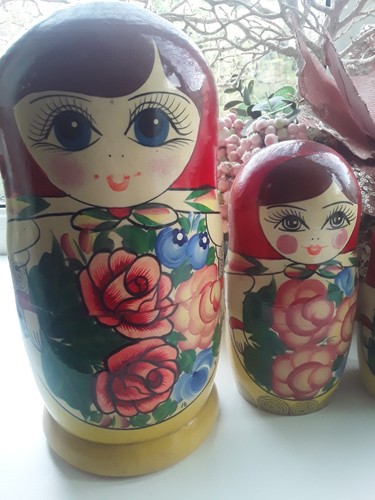 Vintage russian nesting dolls - vintage,