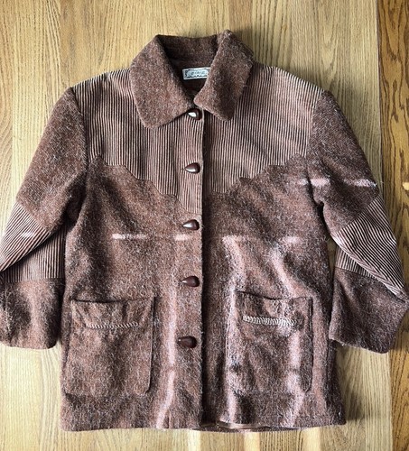 Vintage brown western jacket - western,