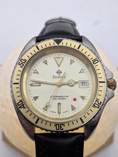 Zodiac Mens Quartz Watch 113.16.21 Swiss Made 'Red Spot' Night Diver 42mm c.1990