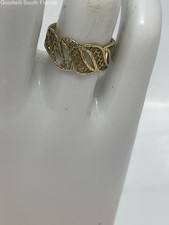 Gold Ring Size 7 (Stamped 18K-Tested 17.68KT) Weight 2.4g