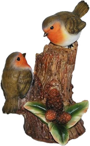 Robins tree stump vivid - on,