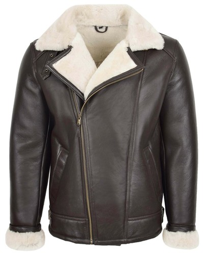 Mens real sheepskin jacket - mens,
