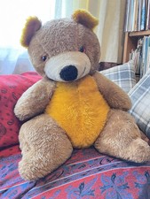 Vintage Tebro Bear, Large, Soft & Smiley! Needs A Home.