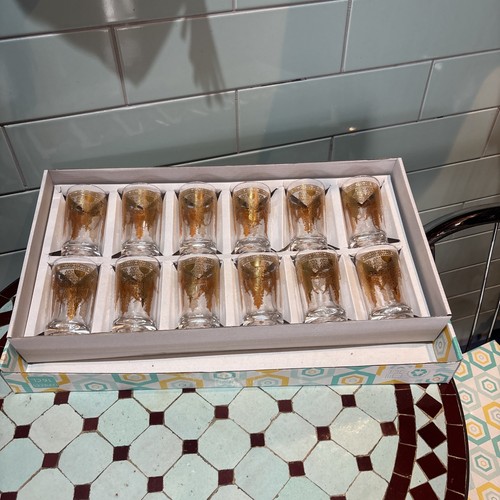 Moroccan tea glasses set - moroccan,