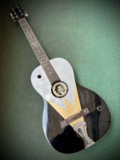 Vintage Remake Parlor Size Acoustic Electric Guitar Hybrid – Unique Design