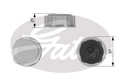 Gates radiator cap for ford - radiator,