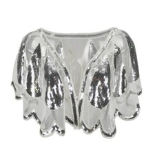 Women Elegant Sequin Cape