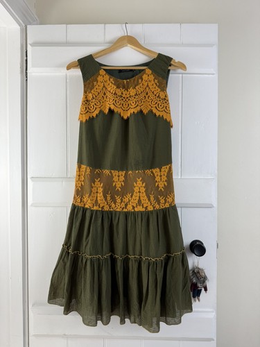 Size green orange lace - size,
