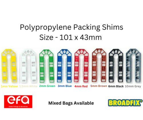 100mm plastic packers u - x,