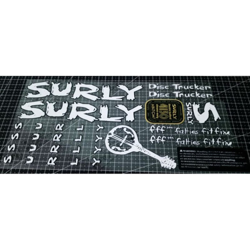 Surly disc trucker frame decal - disc,