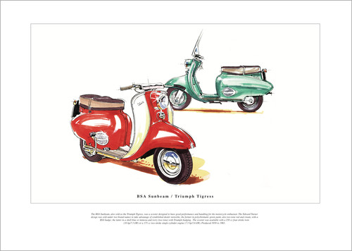 Fine art print depicting bsa - print,