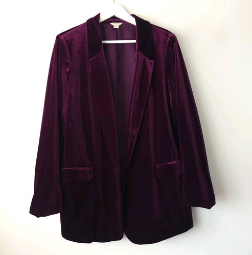 Monsoon purple velvet jacket - velvet,