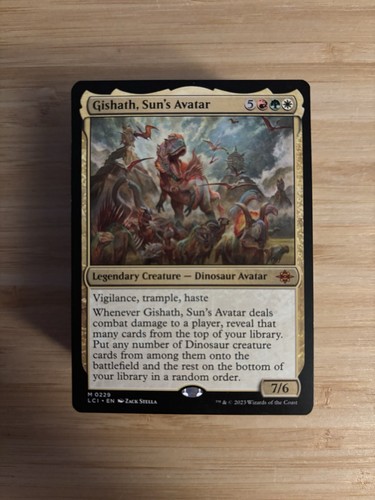 Mtg gishath dinosaur commander - mtg,
