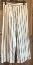 Zara blue & white palazzo