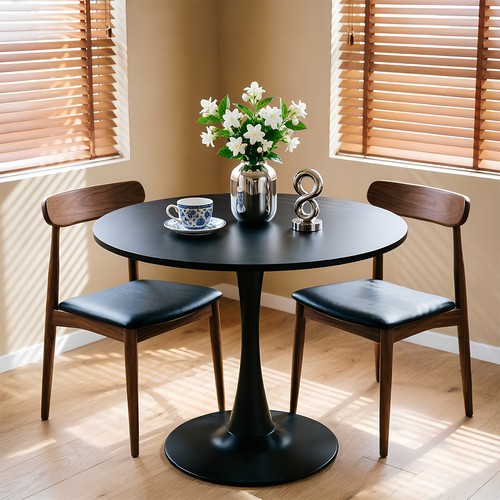 70cm wooden round dining table - wooden,