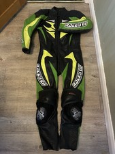 Hein Gericke Pro Sports Racetec One Piece Leather Motorcycle Suit Size 40