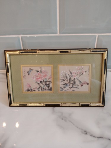 Vintage painting silk asian - vintage,