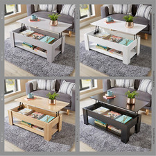 Lift Up Coffee Table With Storage Shelf Living Room Home Furniture Orlando