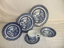 Churchill - Willow - England dishwasher/microwave safe pottery tableware 7F4A #