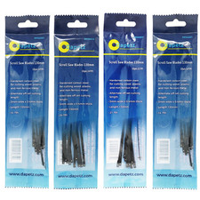 40PCS Scroll Saw Blades 130mm 10TPI 14TPI 21TPI & 24TPI Carbon Steel Pin Ended