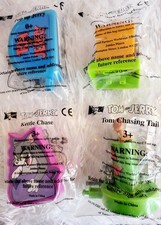 Vintage KFC Meal Tom & Jerry Toys Complete Set x 4 Brand New & Sealed + Meal Box