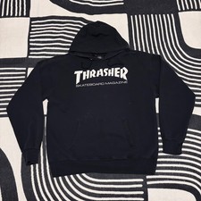 Thrasher Flame Black Pullover