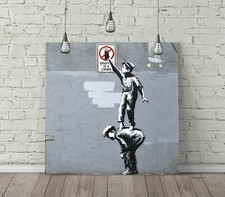 BANKSY GRAFFITI CRIME SQUARE