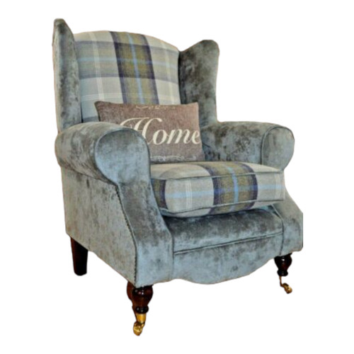 Wing back queen anne accent - back,