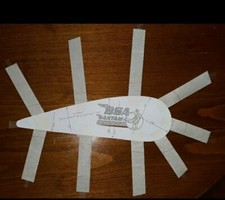 BSA Bantam D1 petrol tank template.