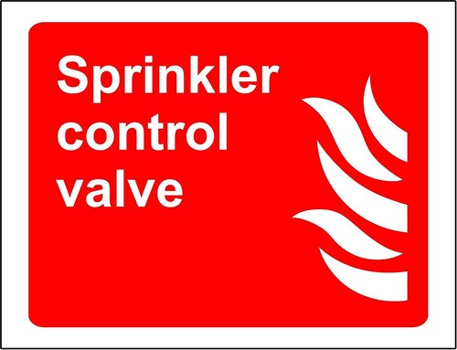 Sprinkler control valve fire - sprinkler,