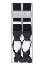 Mens Black Suit Trouser Braces