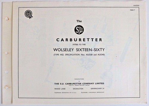 The carburetters wolseley - the,