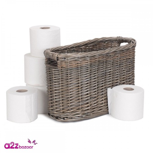 Oval wicker roll toilet - oval, 6-roll