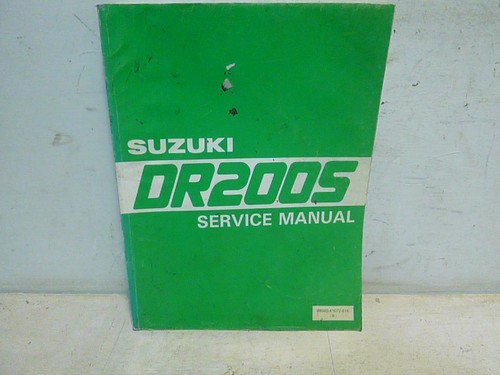 Suzuki dr200s genuine service - dr200s,