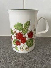 Vintage Roy Kirkham Bone China Mug - Raspberry Fruit Garden Collection