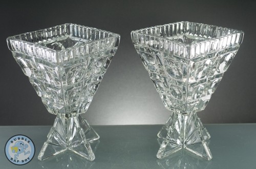 Pair czech rocket - lens, vases