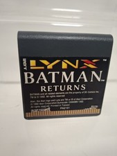 BATMAN RETURNS ATARI LYNX VIDEO GAME CARD GAME CLEAN TESTED RETRO