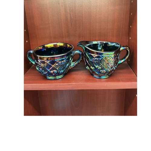 Vintage carnival glass creamer - vintage,