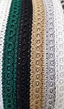 14 MM DECORATIVE TRIM SILKY CRAFT TAPE BRAID UPHOLSTERY GIMP CORD SEWING