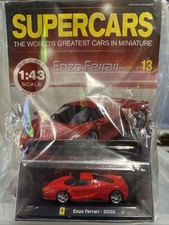 1/43 Scale Ferrari Enzo Unopened With Display Case & Magazine